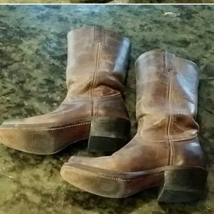 Frye Calf Boots Brown